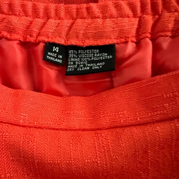 KASPER for A.S.L Vintage Red Midi Skit Sets Size 14 NEW - Picture 14 of 14